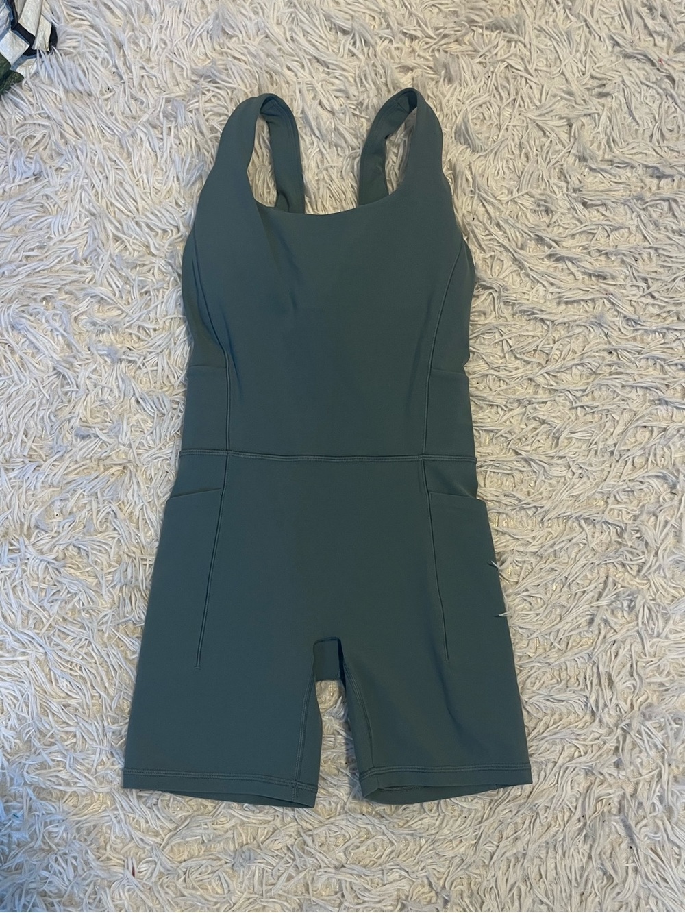NWT Athleta Salutation Bike Suit Oxidized Green size XS